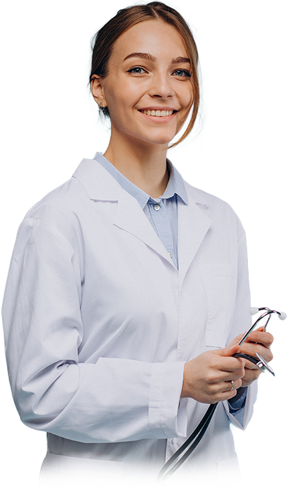 woman doctor isolated